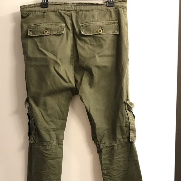 Cargo pants with tie belt - Picture 2 of 2